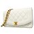 Borsa a tracolla Chanel Diana in pelle di vitello bianca Bianco