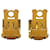 Hermès Hermes Gold Plated Clip Earrings Golden  - view 6
