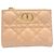 Cartera de doble pliegue rosa beige Christian Dior