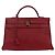 Hermès Hermes Kelly retourné Ardennes leather 40 Rosso
