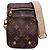 Borsa a tracolla e a spalla Louis Vuitton Monogram Utility Marrone Beige