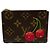 Louis Vuitton LV Bloom Mini Trifold Wallet Braun Rot Beige