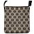 Bolsa de ombro em canvas Anagram Loewe Marrom Preto - vista 2
