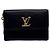 Mini billetera trifold de piel de becerro Louis Vuitton Negro