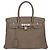 Hermès Hermes Birkin Etoupe Taurillon Clémence con Hardware Palladium 30 Marrone