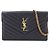 Portafoglio a catena Cassandra di Saint Laurent Nero