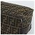 FENDI Zucca Canvas Vanity Hand Bag Black Brown Auth 192654 Marrone Nero - vista 13