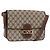Borsa a Spalla GUCCI GG Supreme PVC Beige Oro Auth 193131 D'oro