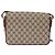 Borsa a Spalla GUCCI GG Supreme PVC Beige Oro Auth 193131 D'oro - vista 3