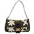FENDI Zucca Canvas Flower Embroidery Mamma Baguette Marrone Argento Auth yk20688SM - vista 2