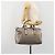 Borsa LOUIS VUITTON Gancini in pelle argento LV Auth ar14110 - vista 24
