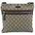 Bolsa de Ombro GUCCI GG Supreme PVC Bege Ouro 295257 Auth 193862 Dourado - vista 2