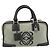 Borsa a mano LOEWE Amazona 28 in scamosciato grigio marrone Auth yk20662V - vista 13