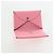 Hermès Tarjetero HERMES Calvi de cuero rosa Auth 190365M - vista 14