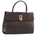 Céline Borsa CELINE in pelle marrone oro Auth ep15547 D'oro