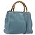 Borsa a Mano GUCCI Bamboo in Pelle 2way Blu Argento 336032 Auth ep15143