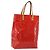 LOUIS VUITTON Borsa Monogram Vernis Reade MM Rosso Rouge M91086 LV Auth ep15522