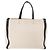 VALENTINO Tote Bag Canvas Ivory Gold Auth BA14128 Golden Roh - Ansicht 2