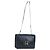 Hermès Borsa a Spalla HERMES Sandrine in Pelle Blu Navy e Oro Auth 190310M D'oro