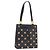 Borsa Tote Gianni Versace in pelle nera e oro Auth BA14178V Nero
