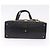 Borsa Tote Gianni Versace in pelle nera e oro Auth BA14178V Nero - vista 9