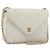 CHANEL Matelasse Chain Shoulder Bag Lamb Skin White Gold CC Auth 193136 Bianco D'oro