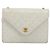 CHANEL Matelasse Chain Shoulder Bag Lamb Skin White Gold CC Auth 193136 Bianco D'oro - vista 2
