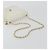 CHANEL Matelasse Chain Shoulder Bag Lamb Skin White Gold CC Auth 193136 Bianco D'oro - vista 7