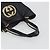 GUCCI Nuovo sacca Brit in pelle nera e oro 162094 Auth bs36279 Nero D'oro - vista 7