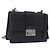 Saffiano Borsa a Spalla con Catena PRADA in pelle Safiano Nero Argento Auth ka5415