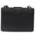 Saffiano Borsa a Spalla con Catena PRADA in pelle Safiano Nero Argento Auth ka5415 - vista 3