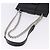 Saffiano Borsa a Spalla con Catena PRADA in pelle Safiano Nero Argento Auth ka5415 - vista 7