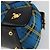 Borsa Vivienne Westwood in tela blu e oro Auth 194607A D'oro - vista 10