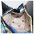 Borsa Vivienne Westwood in tela blu e oro Auth 194607A D'oro - vista 18