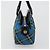 Borsa Vivienne Westwood in tela blu e oro Auth 194607A D'oro - vista 4
