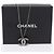 Collana CHANEL COCO Mark Stone in metallo argento CC Autentica yk20638M - vista 15