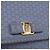 Borsa a Spalla Salvatore Ferragamo Vala Chain in Pelle Blu e Oro Autentica BA14158 D'oro - vista 14