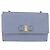 Borsa a Spalla Salvatore Ferragamo Vala Chain in Pelle Blu e Oro Autentica BA14158 D'oro - vista 2