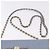 Borsa a Spalla Salvatore Ferragamo Vala Chain in Pelle Blu e Oro Autentica BA14158 D'oro - vista 8