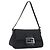 FENDI Zucchino Canvas Mamma Baguette Borsa a Spalla Nera Argento Auth ki6734M Nero