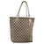 Borsa Tote GUCCI GG Canvas Beige Oro 120836 Auth BA14113 D'oro