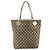 Borsa Tote GUCCI GG Canvas Beige Oro 120836 Auth BA14113 D'oro - vista 3