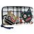 BURBERRY Christine Applique Round Wallet Leather Multicolor Gold Auth am12140V Multicolore D'oro