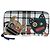 BURBERRY Christine Applique Round Wallet Leather Multicolor Gold Auth am12140V Multicolore D'oro - vista 2