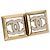 Orecchini CHANEL Metallo Tonalità Oro White CC Auth ar14117M Bianco