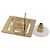 Orecchini CHANEL Metallo Tonalità Oro White CC Auth ar14117M Bianco - vista 9
