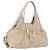 Bulgari Borsa Tote BVLGARI Chandra in pelle beige oro Auth BA14122 D'oro