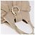 Bulgari Borsa Tote BVLGARI Chandra in pelle beige oro Auth BA14122 D'oro - vista 6