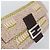 Borsa a tracolla FENDI Mamma Baguette in tela con perline beige argento Auth 189253SM - vista 14
