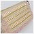 Borsa a tracolla FENDI Mamma Baguette in tela con perline beige argento Auth 189253SM - vista 15